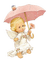 Kaz_Creations Cute Kids Angel Umbrella Bird - gratis png geanimeerde GIF