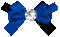 Bow.White.Blue.Black.Animated - KittyKatLuv65 - Free animated GIF Animated GIF