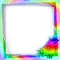 Frame.Rose.Rainbow - By KittyKatLuv65 - png ฟรี GIF แบบเคลื่อนไหว