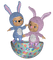 Kaz_Creations Dolls Easter Friends - zadarmo png animovaný GIF