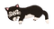 black cat laying sticker - png gratis GIF animasi