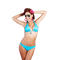 Redhead with bikini, rose and sunglasses - gratis png animerad GIF