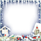 soave frame christmas winter house ice flowers - 免费PNG 动画 GIF