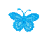 💙 Papillon Bleu Dentelle:)💙 - GIF animé gratuit GIF animé