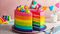 Rainbow Cake - Darmowy animowany GIF