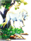 soave animals unicorn tree fantasy deco green - 免费PNG 动画 GIF