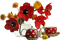 Thé.Tea.Vase.Red.Flowers.Victoriabea - ilmainen png animoitu GIF