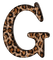 Lettre G. leopard - PNG gratuit GIF animé