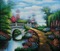 fondo  jardin   puente  dubravka4 - Free PNG Animated GIF