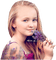 enfant fillette lavande  child girl lavender