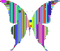 abstract abstrakt abstrait deco tube  art effect effet effekt kunst  overlay fond background colorful butterfly papillon - gratis png geanimeerde GIF