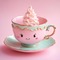 Kawaii Pink Teacup - darmowe png animowany gif