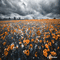 dolceluna poppy poppies field animated background - Δωρεάν κινούμενο GIF κινούμενο GIF