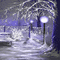 kikkapink background tree lights snow winter - GIF animate gratis GIF animata
