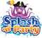 Kaz_Creations Logo Text Splash n Party - ilmainen png animoitu GIF