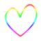 Rainbow heart - GIF animé gratuit