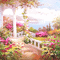 soave background animated  vintage garden spring - GIF animé gratuit GIF animé