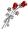 fle fleur rose rouge deco glitter gif image - GIF animé gratuit GIF animé
