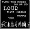 turn the radio up inverted emo white and black - bezmaksas png animēts GIF