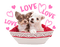 the dog line sticker - png gratis GIF animasi