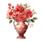 ♥❀❀❀❀ sm3 roses flower red vase - darmowe png animowany gif