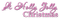 soave text christmas holly jolly pink - PNG gratuit GIF animé