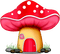 red mushroom fairy house Bb2 - GIF animado grátis