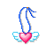 heart necklace - Nemokamas animacinis gif animuotas GIF