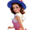 springtimes girl vintage spring hat - GIF animé gratuit