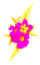 Flowers.Pink.Yellow - PNG gratuit GIF animé