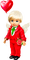 Angel.Heart.Balloon.Rose.White.Red.Green - png gratuito GIF animata