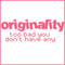 origiality pink and white text mean girl - GIF animado grátis Gif Animado