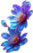Fiore blu luminoso - бесплатно png анимированный гифка