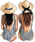 soave woman summer hat beach fashion - Free PNG Animated GIF