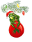 funny santa frog - безплатен png анимиран GIF