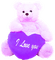 Teddy.Bear.Heart.Love.Purple - png gratis GIF animado