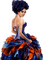 Woman in dress. Ball gown. Leila - png grátis Gif Animado