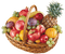 basket with fruits - png gratuito GIF animata