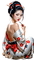 asian woman red - бесплатно png анимированный гифка