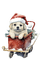 loly33 chien noël luge - png grátis Gif Animado
