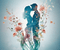 Romantic couple silhouette 4. - GIF animé gratuit