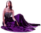 charmille _ femme en violet - png gratuito GIF animata