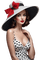 Mujer con sombrero - Rubicat - Free PNG Animated GIF