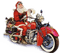 Rena Santa Claus Weihnachten Motorrad - безплатен png анимиран GIF