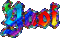 Yaoi glitter text rainbow 🌈 - GIF animado gratis GIF animado