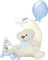 kikkapink deco moon teddy bear - nemokama png animuotas GIF