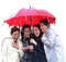 Friends.Rain.amitié.pluie.Umbrella.Parapluie.Victoriabea - PNG gratuit GIF animé