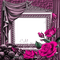 dolceluna gothic frame rose curtain purple pink