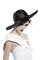 femme avec chapeau.Cheyenne63 - png gratuito GIF animata