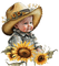 Sunflowers - Cowboy - Baby - PNG gratuit GIF animé
